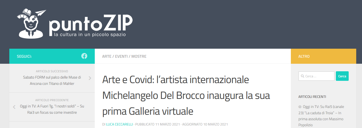 PUNTO ZIP - LA CULTURA - Galleria Del Brocco